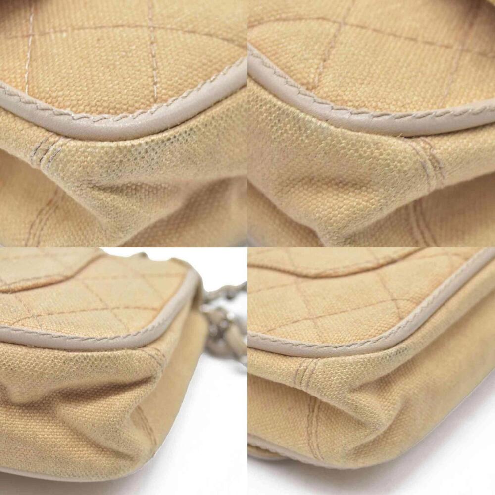 CHANEL 2006-2008 Medium Classic Lambskin Trimmed Canvas Line - Picture 3 of 15